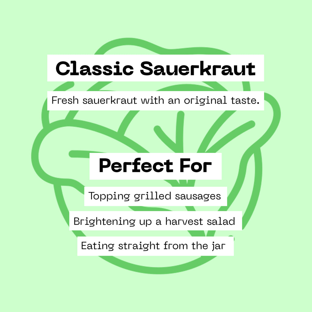 Classic Unpasteurised Sauerkraut