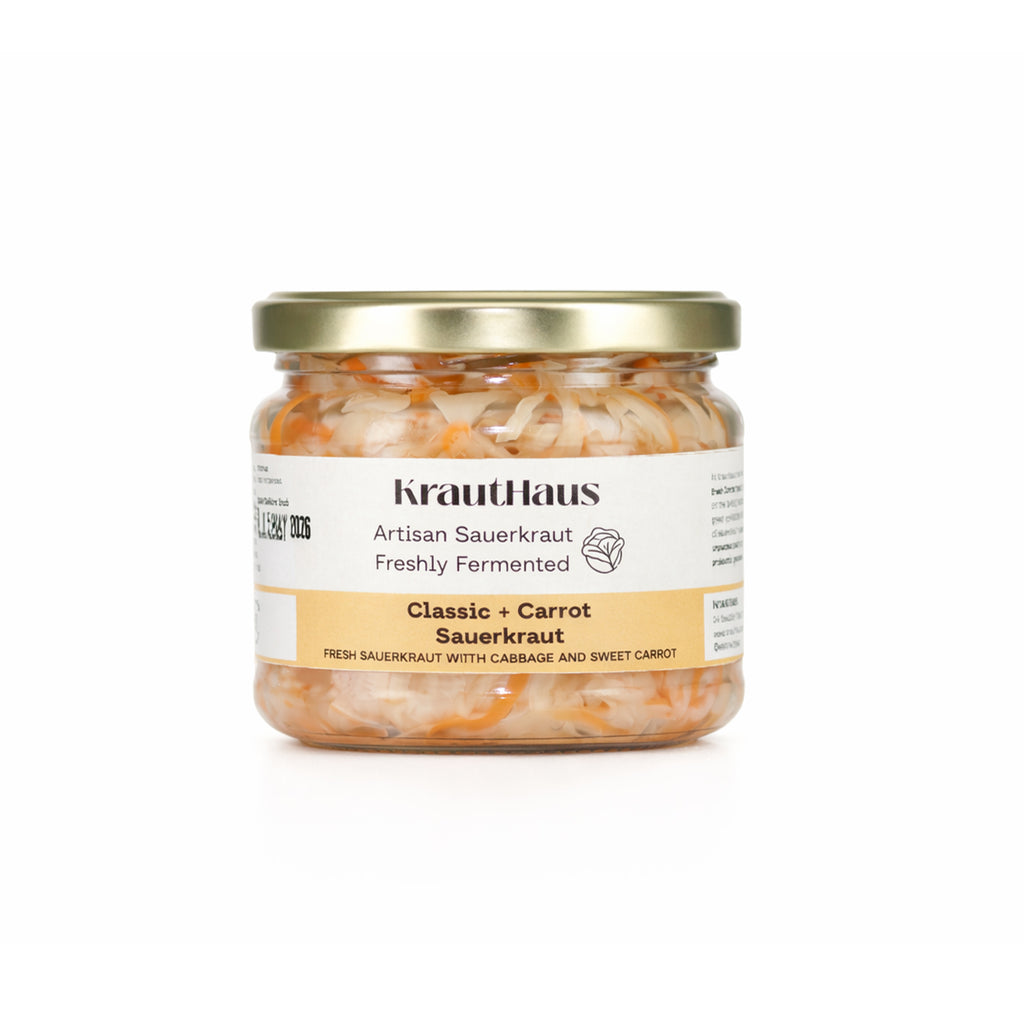 Classic + Carrot Unpasteurised Sauerkraut