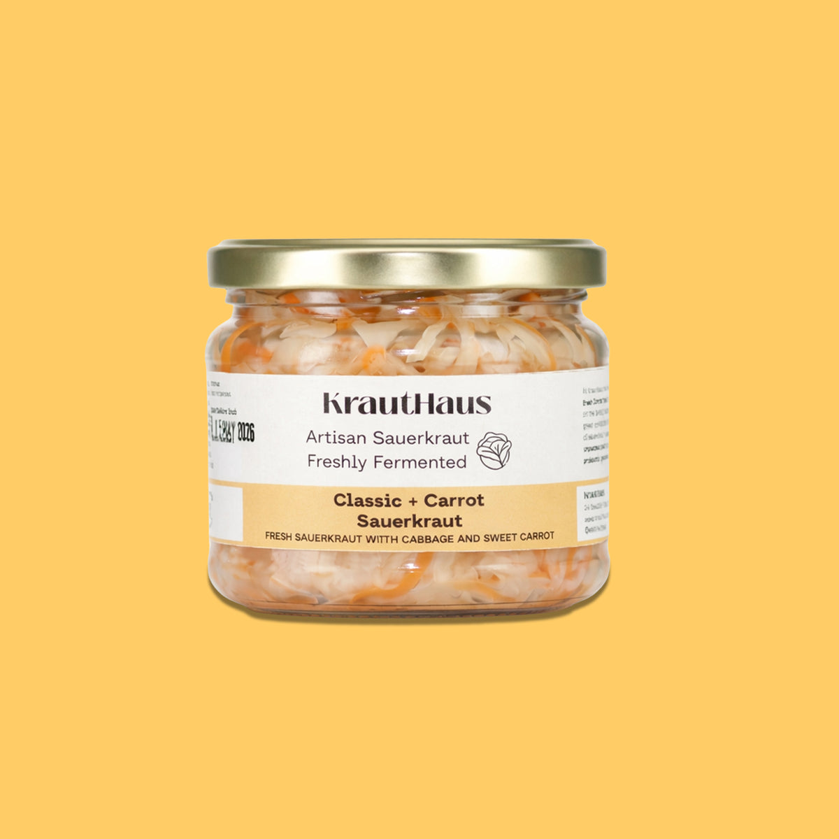 Classic + Carrot Unpasteurised Sauerkraut