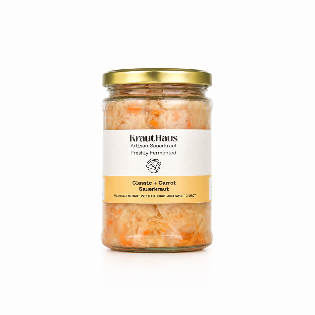 Classic + Carrot Unpasteurised Sauerkraut