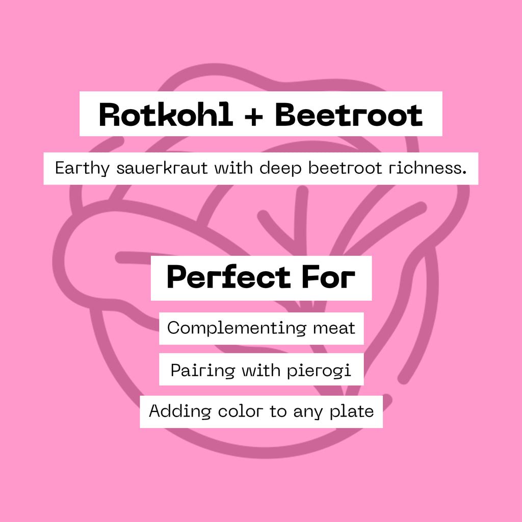 Rotkohl & Beetroot Unpasteurised Sauerkraut